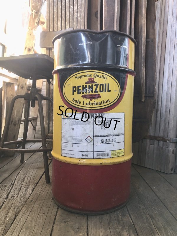 画像4: Vintage Pennzoil 16 Gallon Drum Barrel Oil Can (A156)