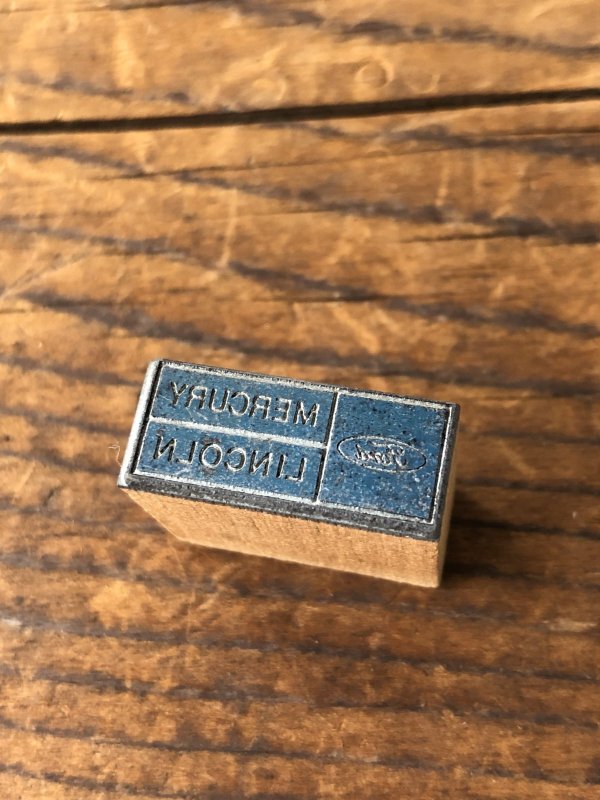 画像2: Vintage letterpress Printing Block FORD MERCURY LINCOLN 17 (A173) 