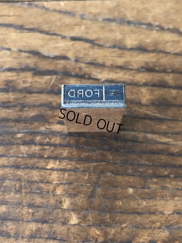 画像2: Vintage letterpress Printing Block FORD 14 (A170) 