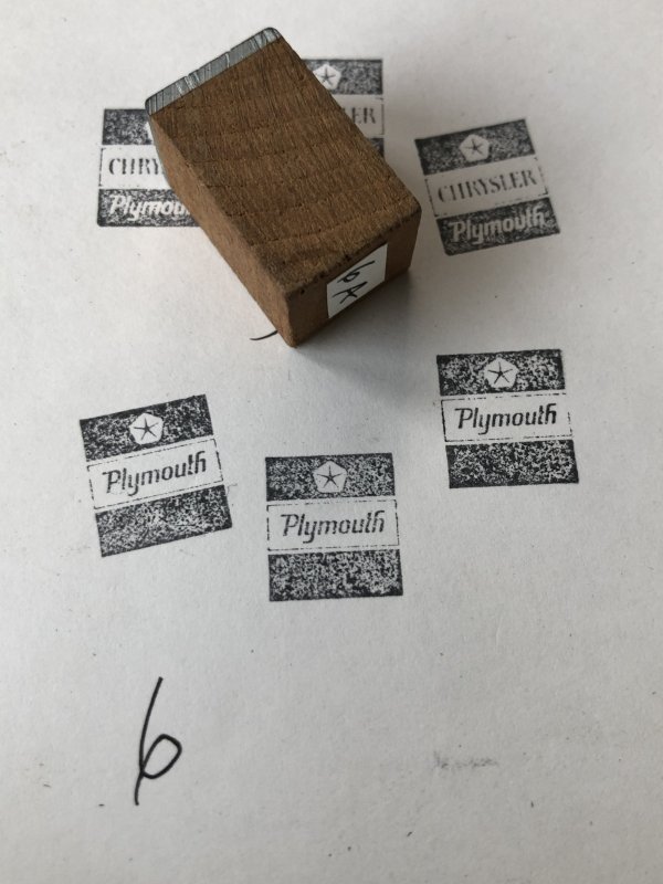 画像1: Vintage letterpress Printing Block Plymouth 6 (A162) 