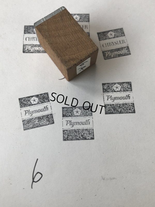 画像1: Vintage letterpress Printing Block Plymouth 6 (A162) 