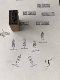 Vintage letterpress Printing Block OLDS MOBILE 15 (A171) 