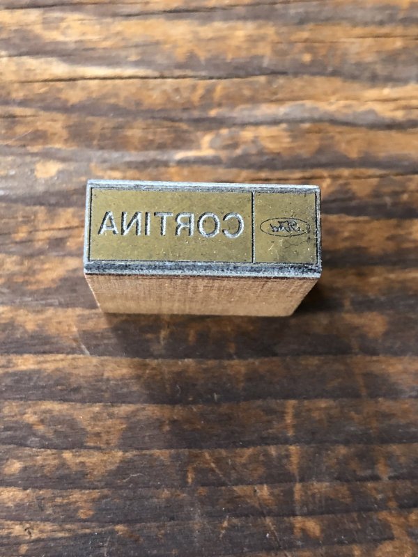 画像2: Vintage letterpress Printing Block Ford CORTINA  11 (A167) 