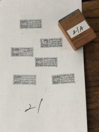 Vintage letterpress Printing Block FORD MERCURY LINCOLN 21 (A177) 