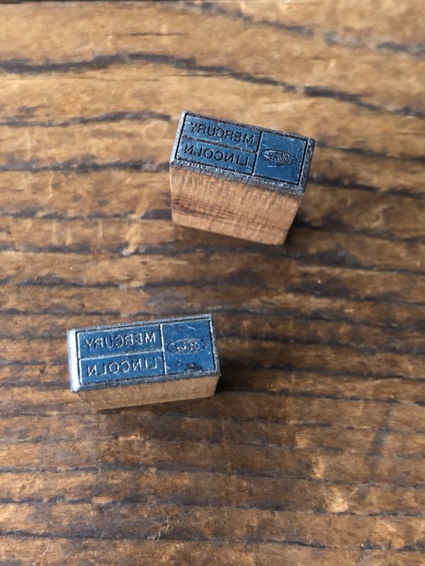 画像2: Vintage letterpress Printing Block FORD MERCURY LINCOLN 21 (A177) 