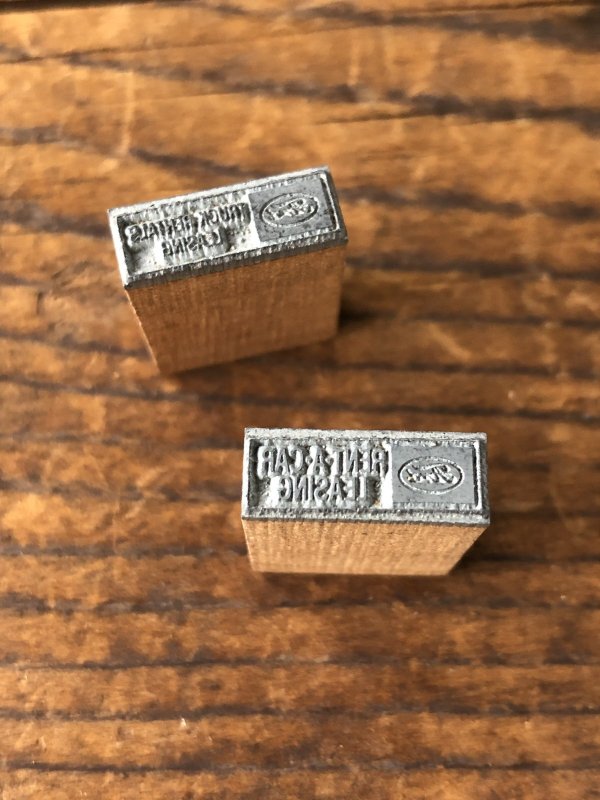 画像2: Vintage letterpress Printing Block FORD RENT-A-CAR LEASING 19 (A175) 
