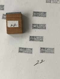 Vintage letterpress Printing Block FORD MERCURY 22 (A178) 