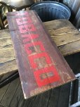 画像2: Vintage U.S.A TOBACCO Wooden Hand Paint Store Sign (A193)  (2)