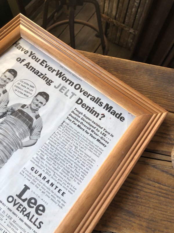 画像4: Vintage LEE WORK CLOTHES The H. D. Lee Company Magazine Advertising w/frame (A196)