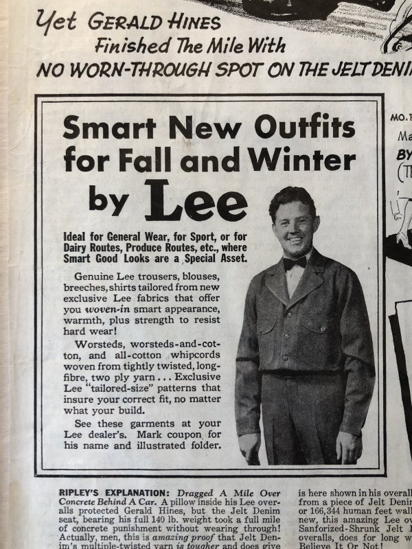 画像7: Vintage LEE WORK CLOTHES The H. D. Lee Company Magazine Advertising w/frame (A200)