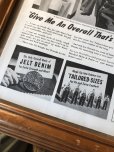 画像4: Vintage LEE WORK CLOTHES The H. D. Lee Company Magazine Advertising w/frame (A197) (4)