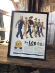 画像1: Vintage LEE WORK CLOTHES The H. D. Lee Company Magazine Advertising w/frame (A194) (1)