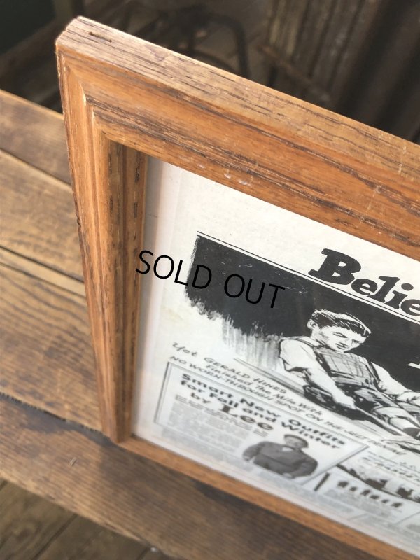 画像2: Vintage LEE WORK CLOTHES The H. D. Lee Company Magazine Advertising w/frame (A200)