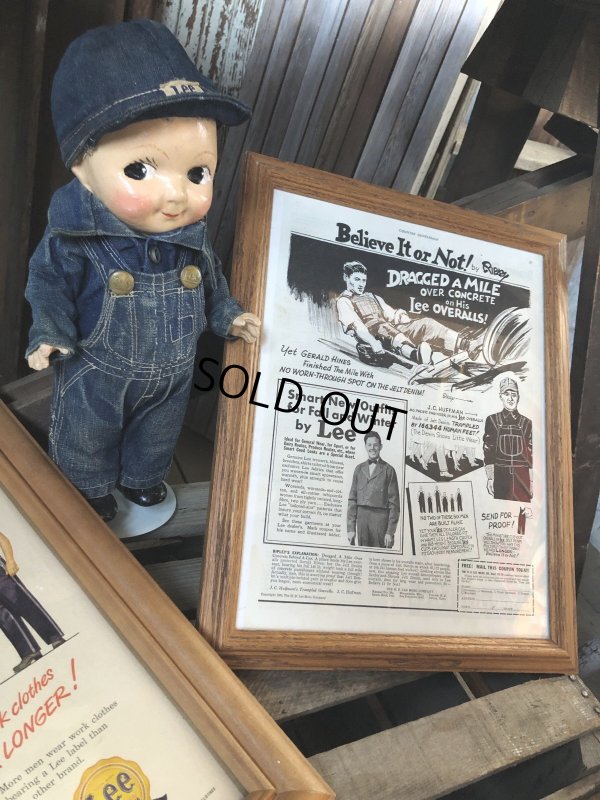 画像10: Vintage LEE WORK CLOTHES The H. D. Lee Company Magazine Advertising w/frame (A200)