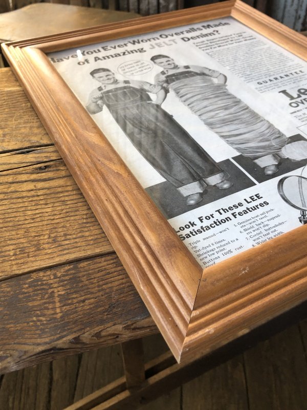 画像3: Vintage LEE WORK CLOTHES The H. D. Lee Company Magazine Advertising w/frame (A196)