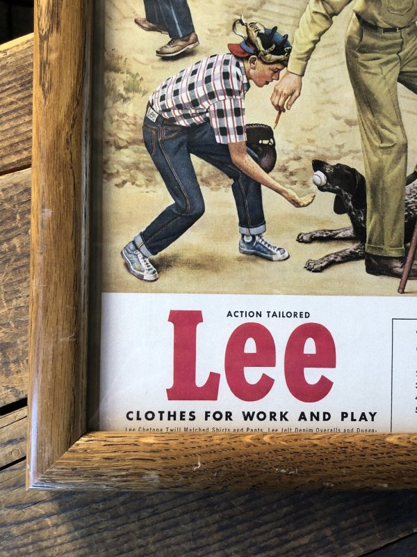 画像8: Vintage LEE WORK CLOTHES The H. D. Lee Company Magazine Advertising w/frame (A198)