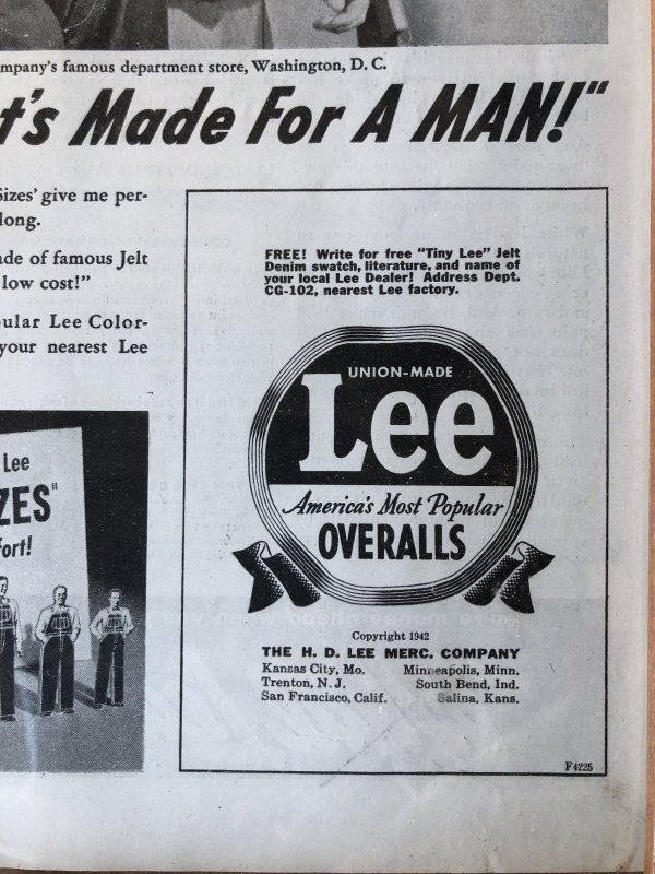 画像7: Vintage LEE WORK CLOTHES The H. D. Lee Company Magazine Advertising w/frame (A197)