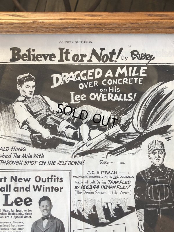 画像5: Vintage LEE WORK CLOTHES The H. D. Lee Company Magazine Advertising w/frame (A200)