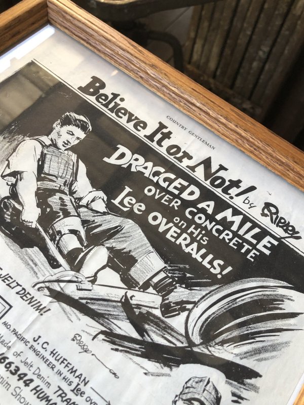 画像4: Vintage LEE WORK CLOTHES The H. D. Lee Company Magazine Advertising w/frame (A200)