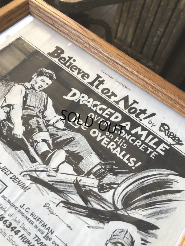 画像4: Vintage LEE WORK CLOTHES The H. D. Lee Company Magazine Advertising w/frame (A200)