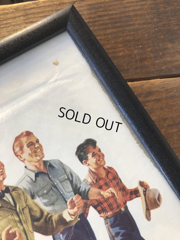 画像5: Vintage LEE WORK CLOTHES The H. D. Lee Company Magazine Advertising w/frame (A194)