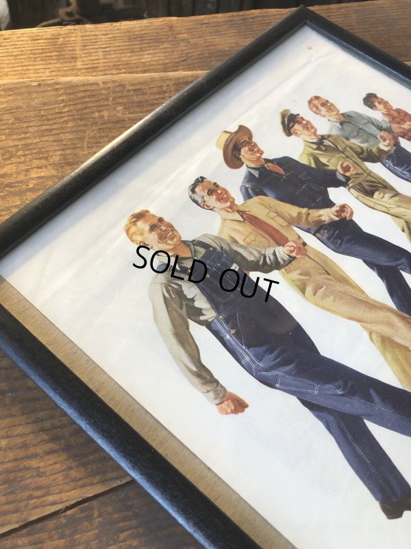 画像7: Vintage LEE WORK CLOTHES The H. D. Lee Company Magazine Advertising w/frame (A194)