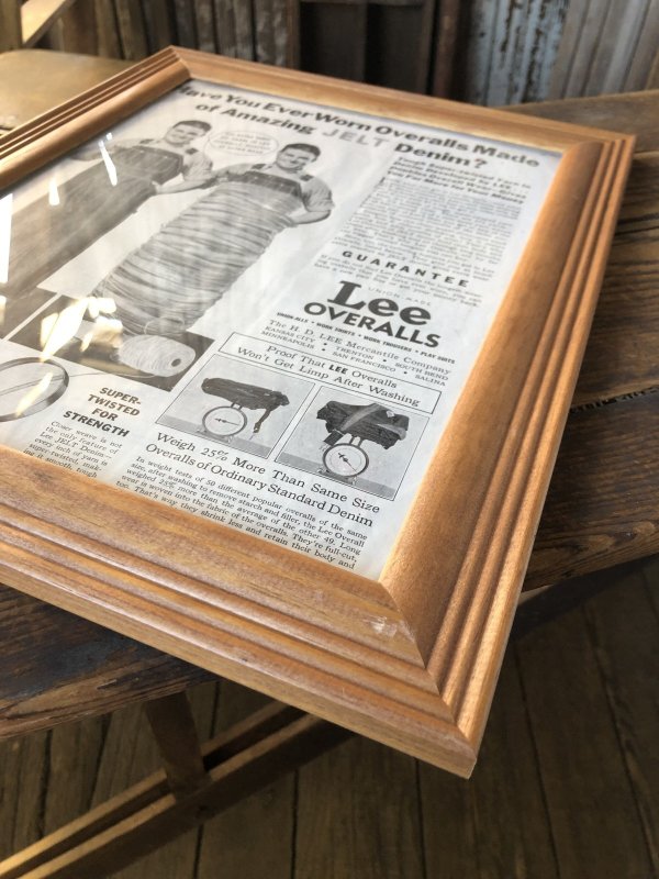 画像7: Vintage LEE WORK CLOTHES The H. D. Lee Company Magazine Advertising w/frame (A196)