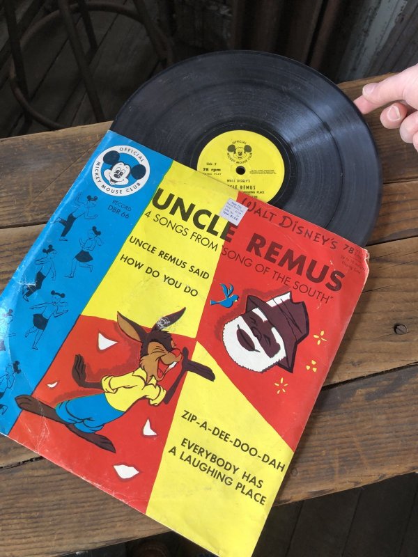 画像2: 50s Mickey mouse Club Walt Disney Uncle Remus 78 RPM Records (A201) 