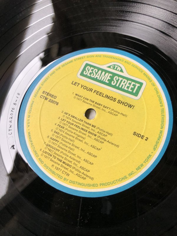 画像9: 70s Vintage LP Sesame Street LET YOUR FEELINGS SHOW (A207) 