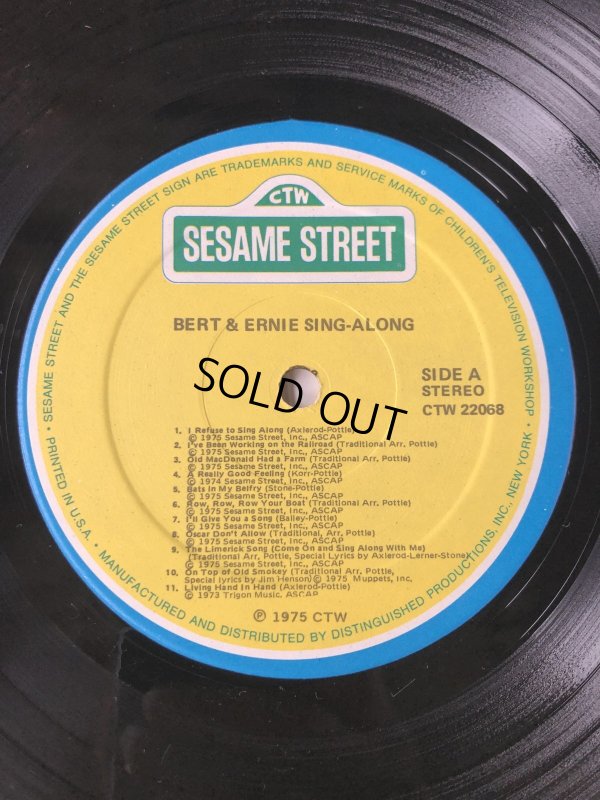 画像3: 70s Vintage LP Sesame Street Bert & Ernie Sing-Along (A210) 
