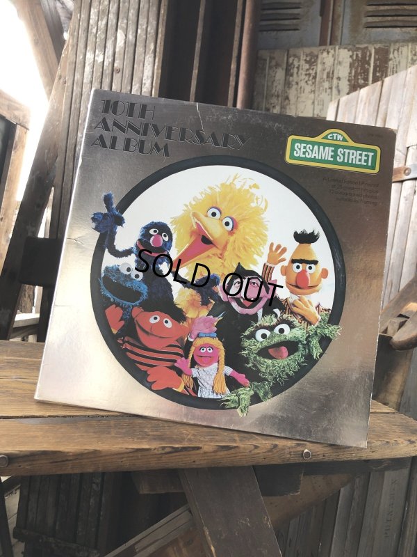 画像1: 70s Vintage LP Sesame Street 10TH ANNIVERSARY ALBUM (A204) 