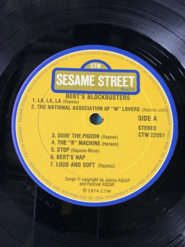 画像5: 70s Vintage LP Sesame Street Bert's Blockbusters (A206) 