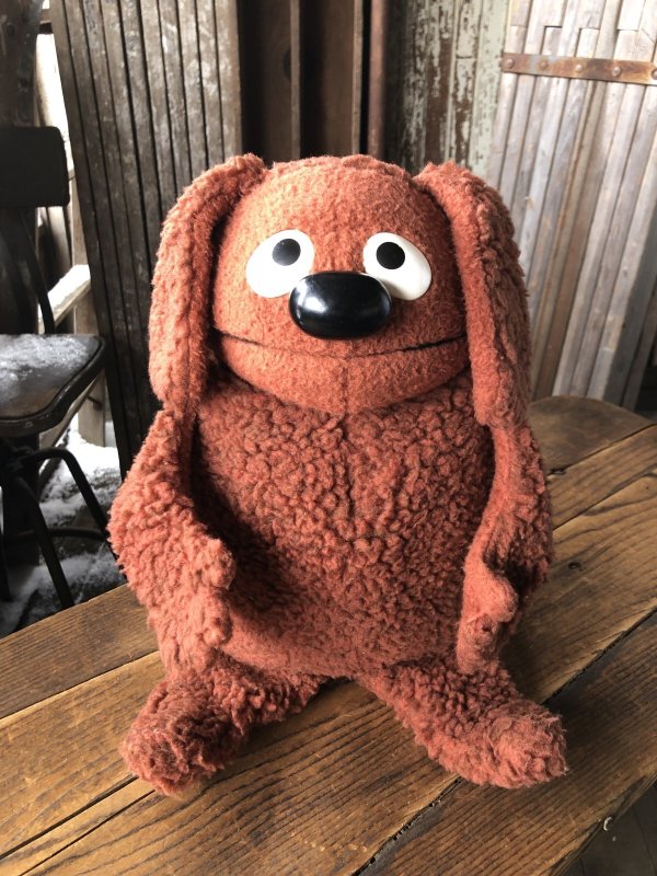画像1: Vintage 1977 Fisher Prise Muppet Show Rowlf Hand Puppet Doll (A204)