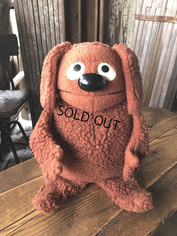 画像1: Vintage 1977 Fisher Prise Muppet Show Rowlf Hand Puppet Doll (A204)