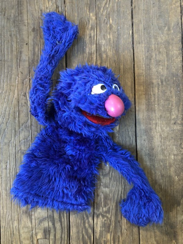 画像9: 70s Vintage Sesame Street Grover Hand Puppet Doll (A208)