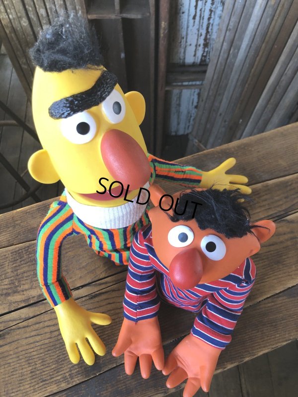 画像5: 70s Vintage Sesame Street Ernie and Bert Hand Puppet Doll SET (A209)