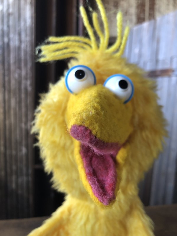 画像8: 80s Vintage Sesame Street Big Bird Hand Puppet Doll (A207)