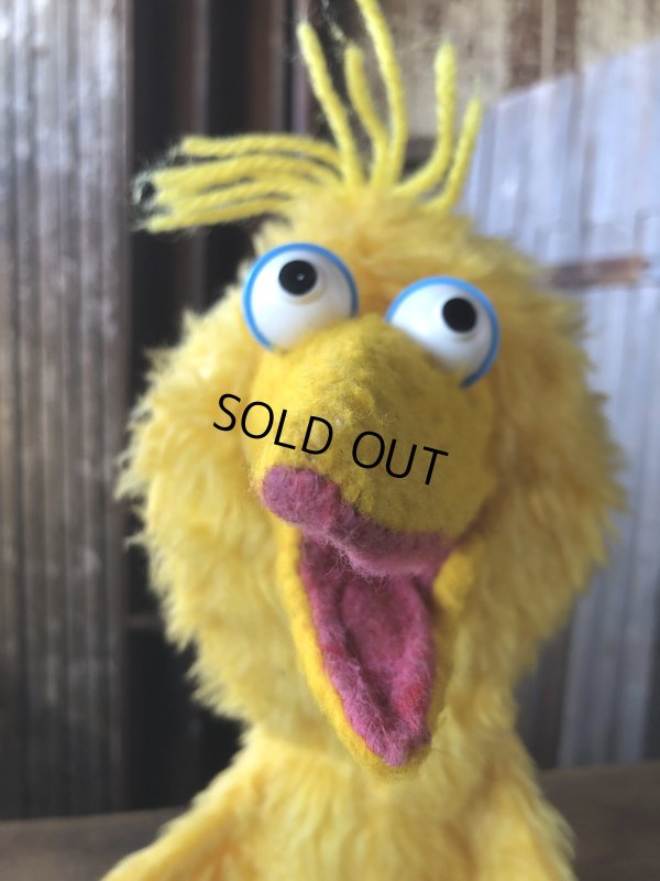 画像8: 80s Vintage Sesame Street Big Bird Hand Puppet Doll (A207)
