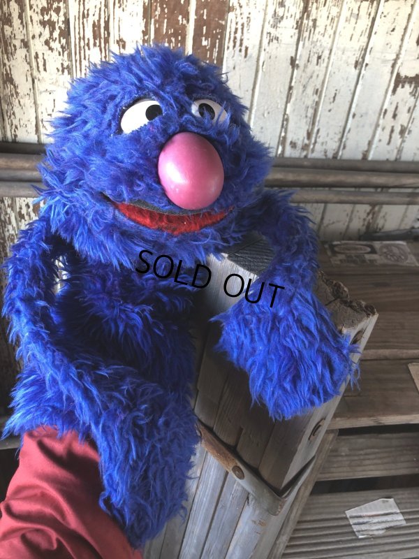 画像12: 70s Vintage Sesame Street Grover Hand Puppet Doll (A208)