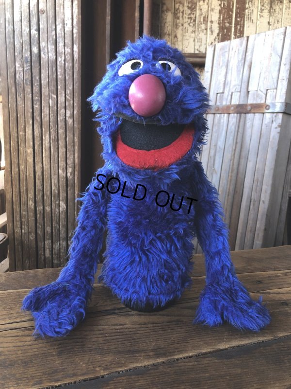 画像8: 70s Vintage Sesame Street Grover Hand Puppet Doll (A208)