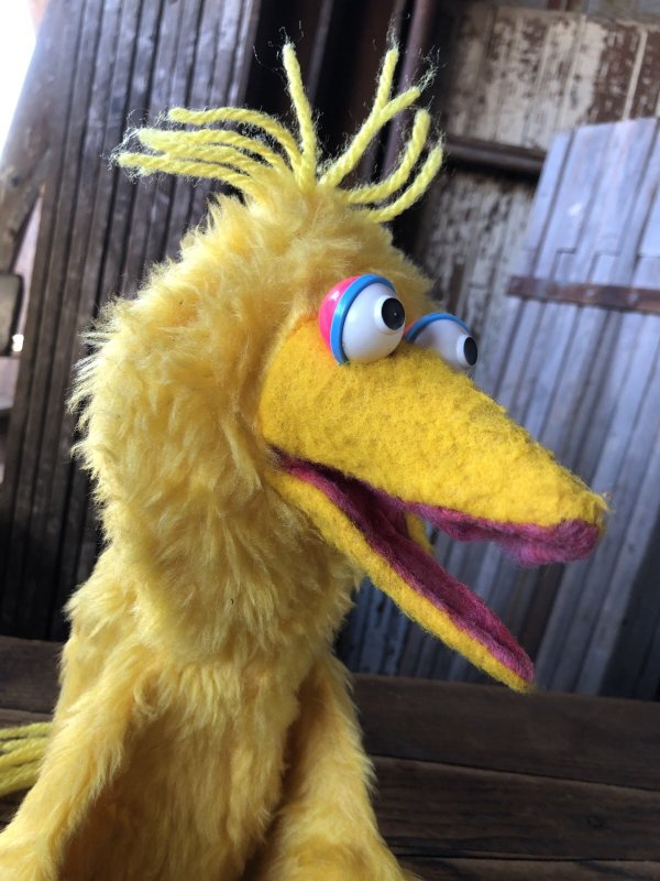 画像5: 80s Vintage Sesame Street Big Bird Hand Puppet Doll (A207)