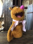 画像4: 70s Vintage Muppet Show Fozzie Bear Hand Puppet Doll (A205) (4)
