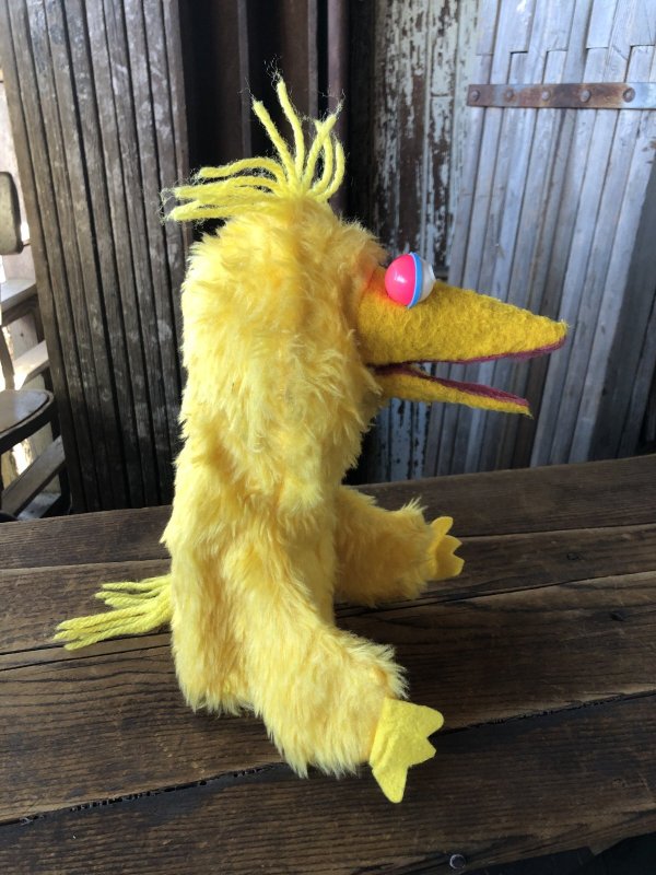 画像4: 80s Vintage Sesame Street Big Bird Hand Puppet Doll (A207)