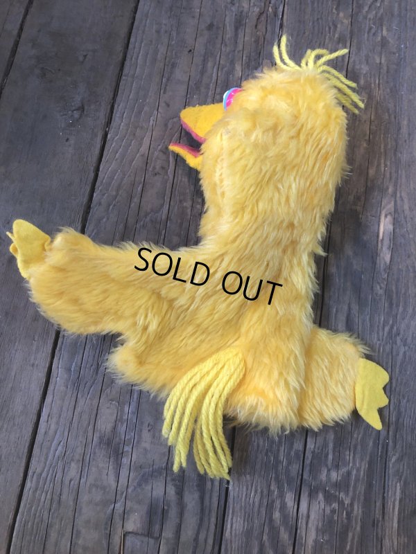 画像11: 80s Vintage Sesame Street Big Bird Hand Puppet Doll (A207)