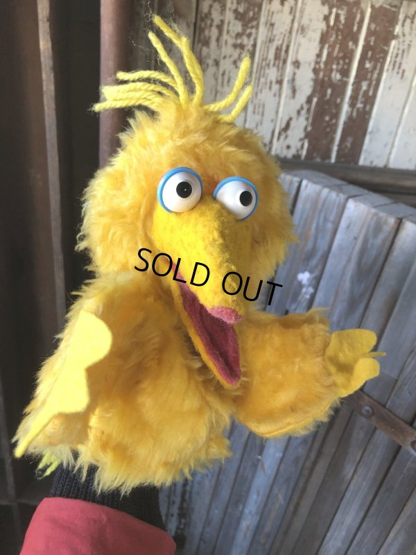 画像14: 80s Vintage Sesame Street Big Bird Hand Puppet Doll (A207)