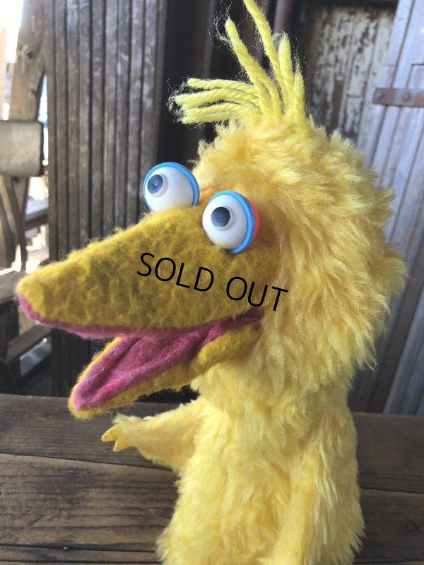 画像6: 80s Vintage Sesame Street Big Bird Hand Puppet Doll (A207)