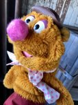 画像12: 70s Vintage Muppet Show Fozzie Bear Hand Puppet Doll (A205) (12)