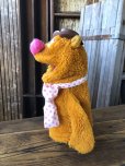 画像2: 70s Vintage Muppet Show Fozzie Bear Hand Puppet Doll (A205) (2)