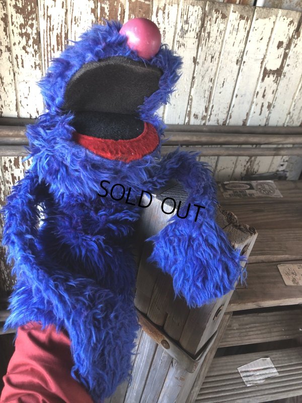 画像11: 70s Vintage Sesame Street Grover Hand Puppet Doll (A208)