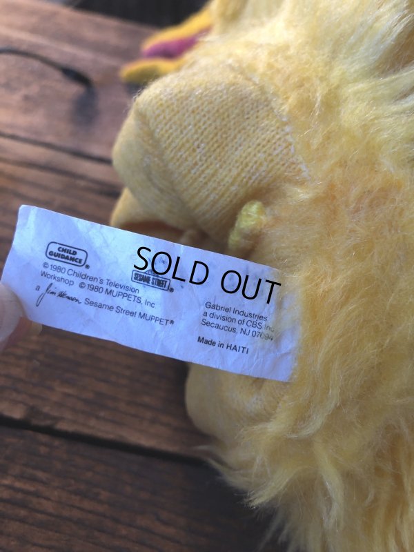 画像12: 80s Vintage Sesame Street Big Bird Hand Puppet Doll (A207)
